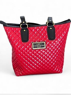 Alessandro Dell'Acqua Quilted Red Tote